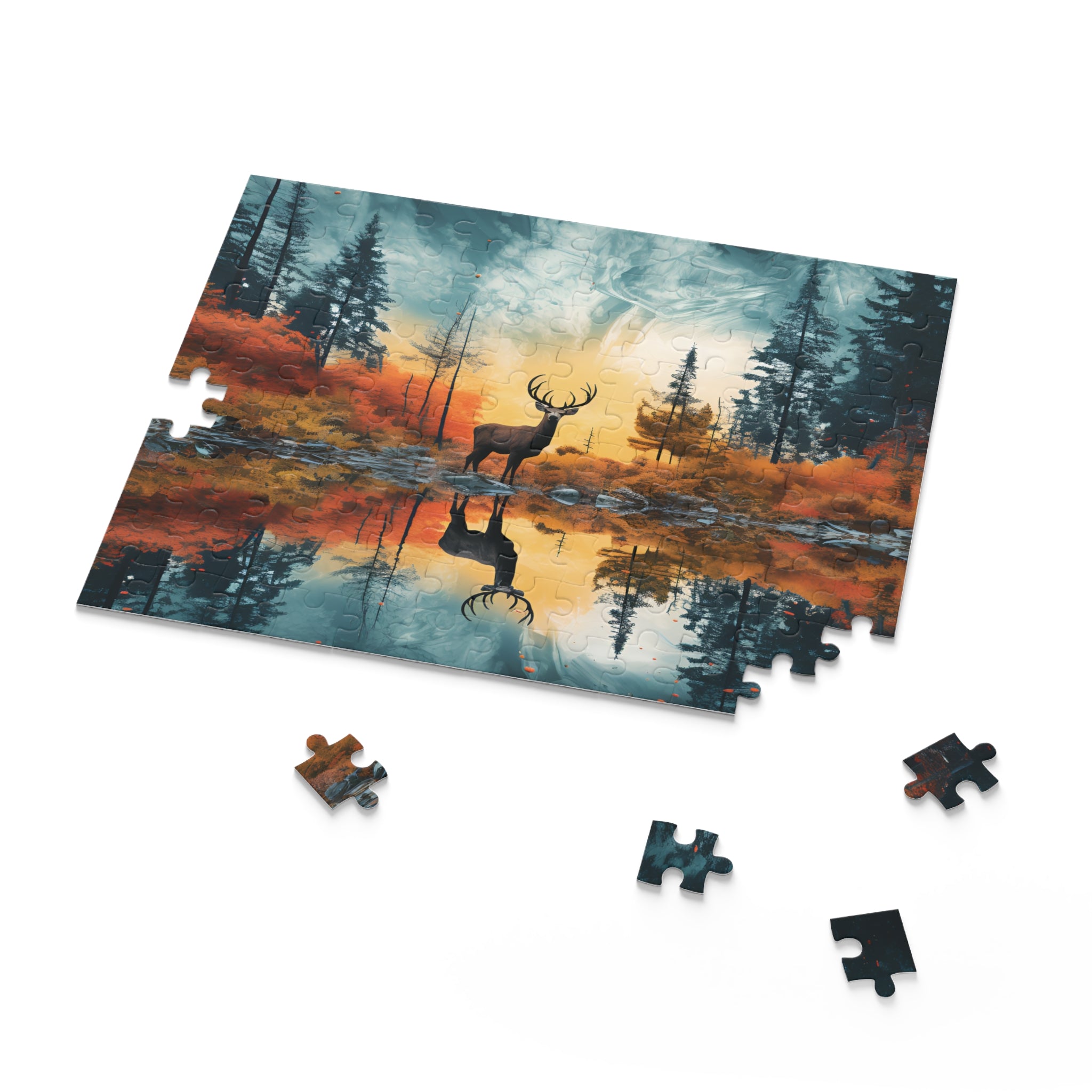 Deer in Fantasy World Puzzle (120, 252, 500-Piece)
