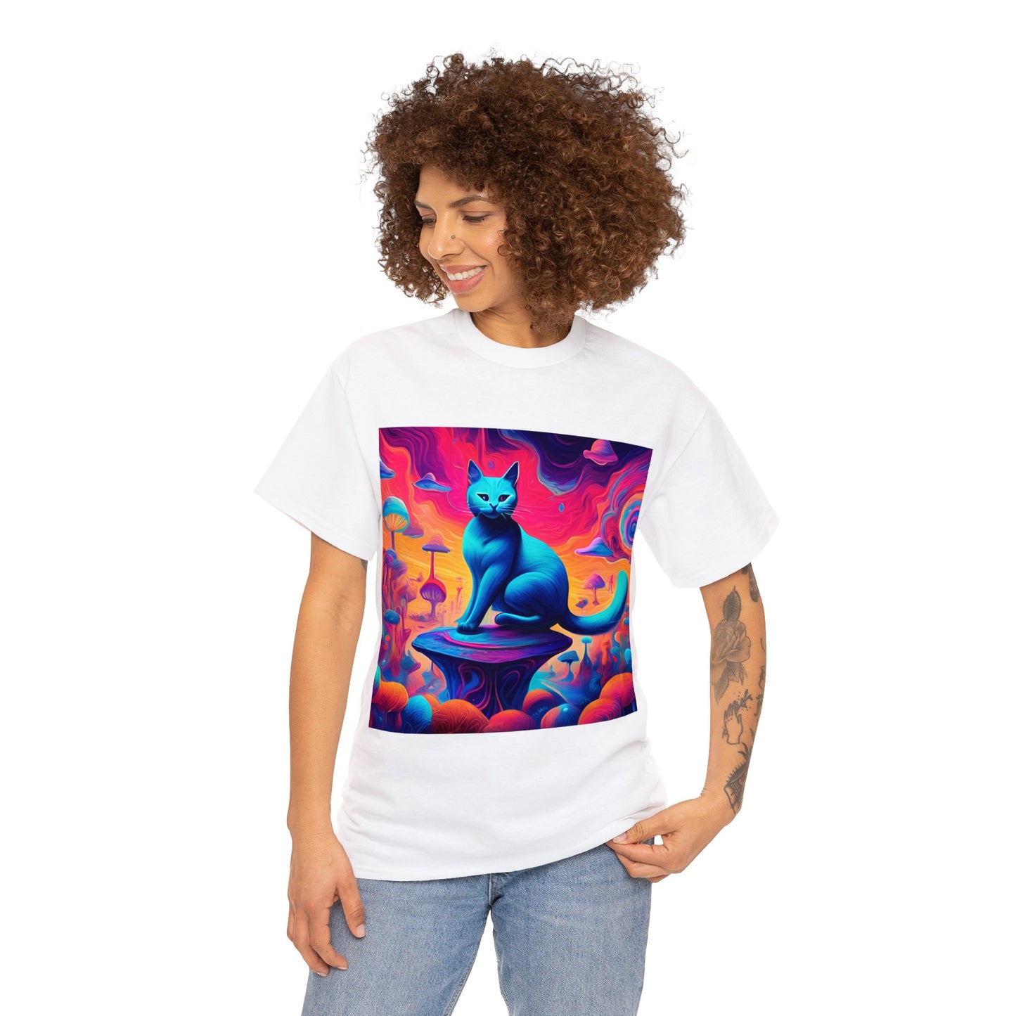 Dreamy Abstract Cat Art 😺 T-Shirt