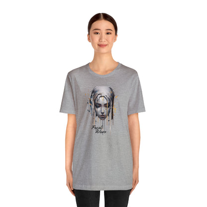 Painted Woman Portrait Short Sleeve Tee