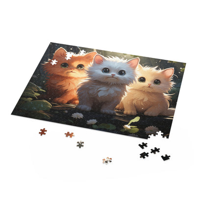 3 Cute Kitties Puzzle (120, 252, 500-Piece)