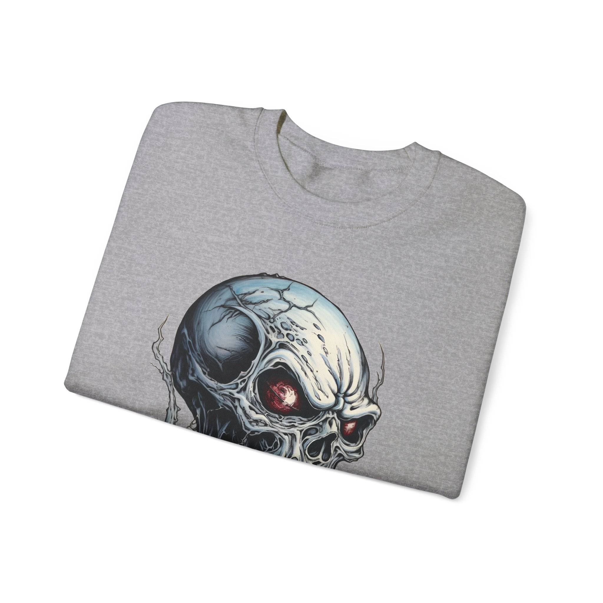 Unisex Heavy Blend Haunted Skull Crewneck Sweatshirt