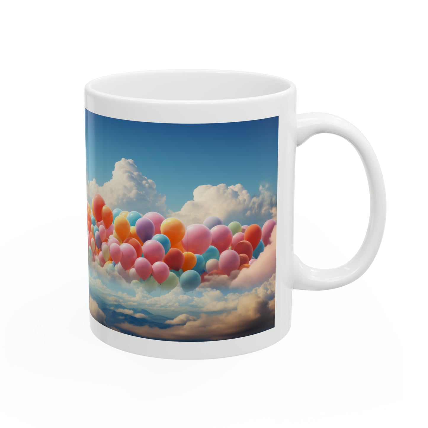 Sky Full of Balloons Ceramic Mug