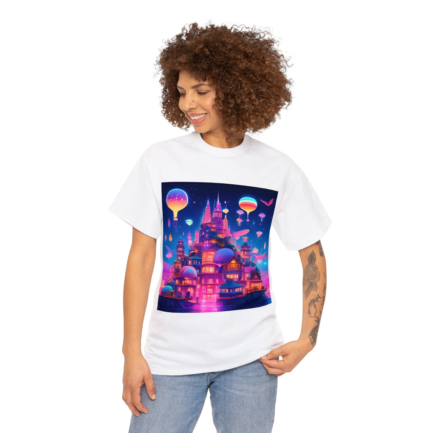 Sky City Cats: Fly High 😺 T-Shirt