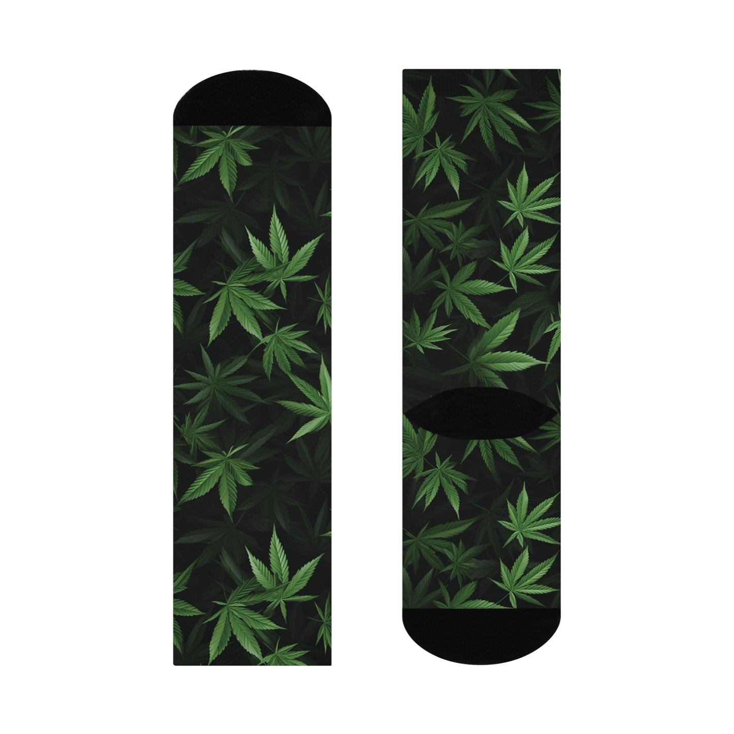 Weed Cushioned Crew Socks