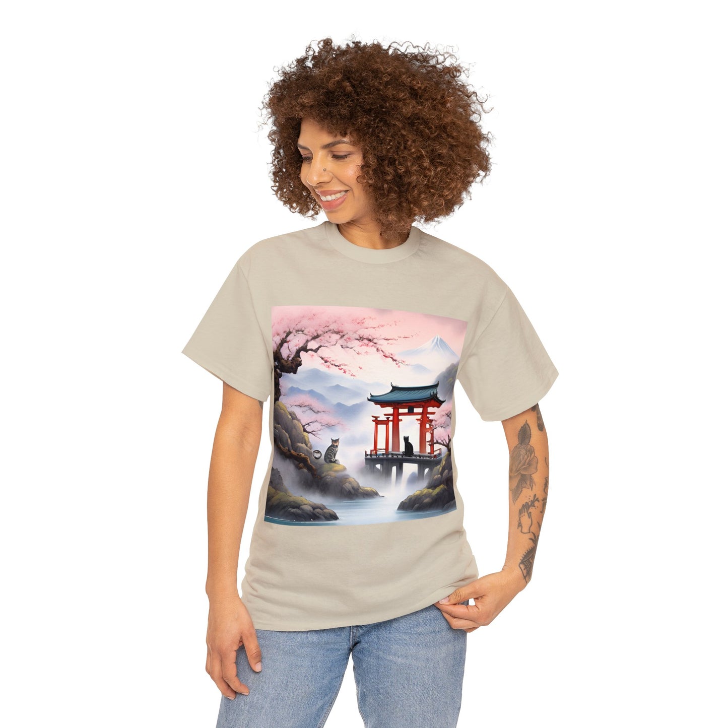 Find Peace: Zen Cat Monastery T-Shirt 😺