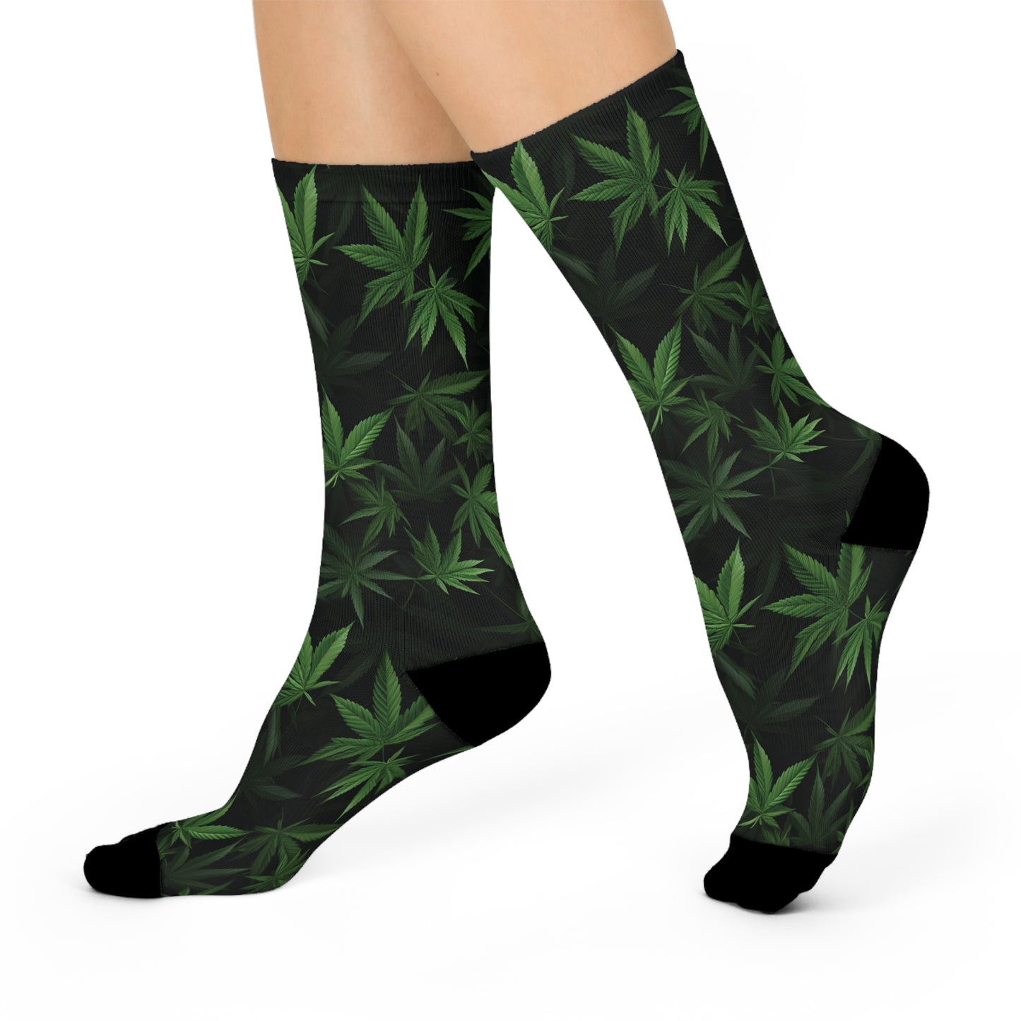 Weed Cushioned Crew Socks