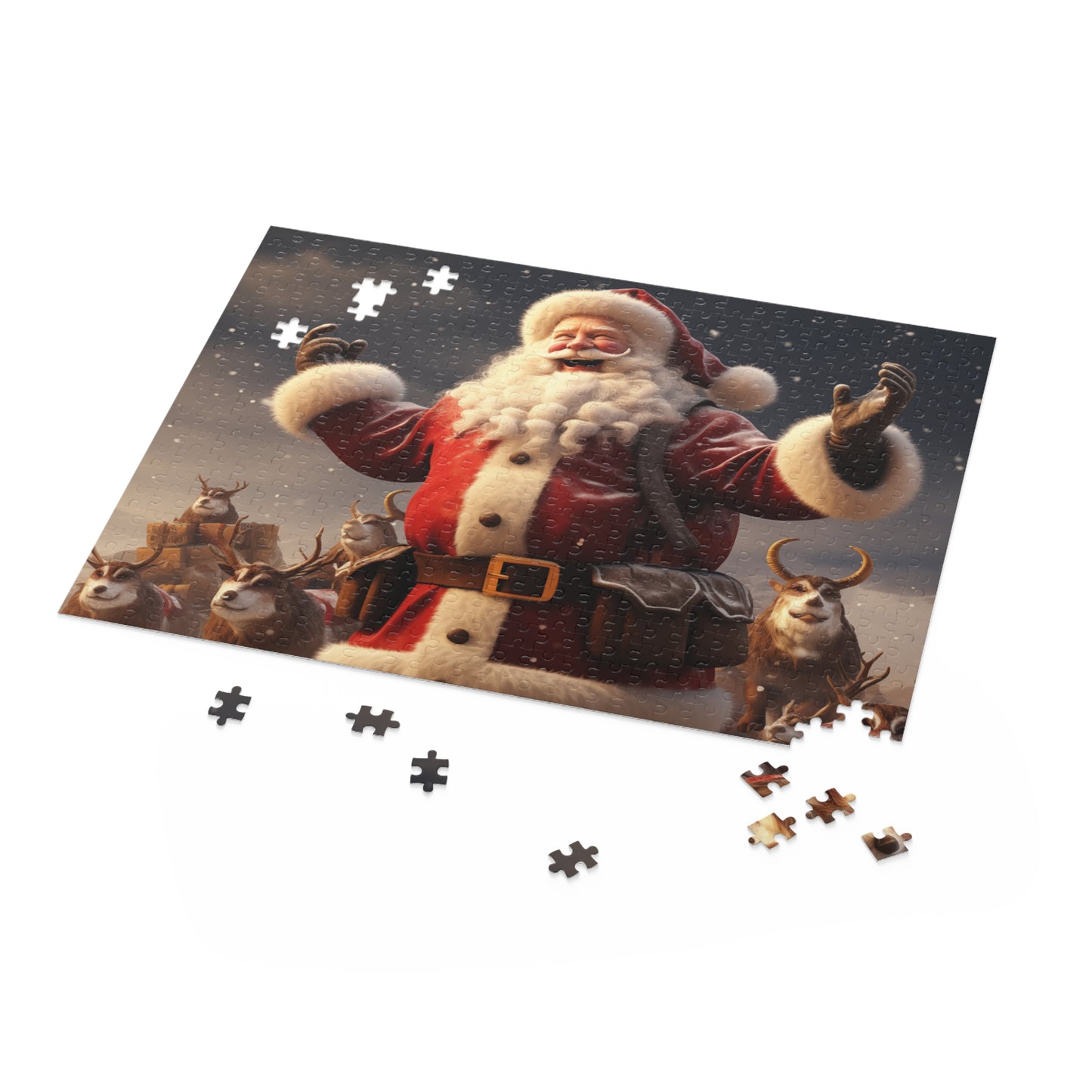 Happy Santa Puzzle (120, 252, 500-Piece)