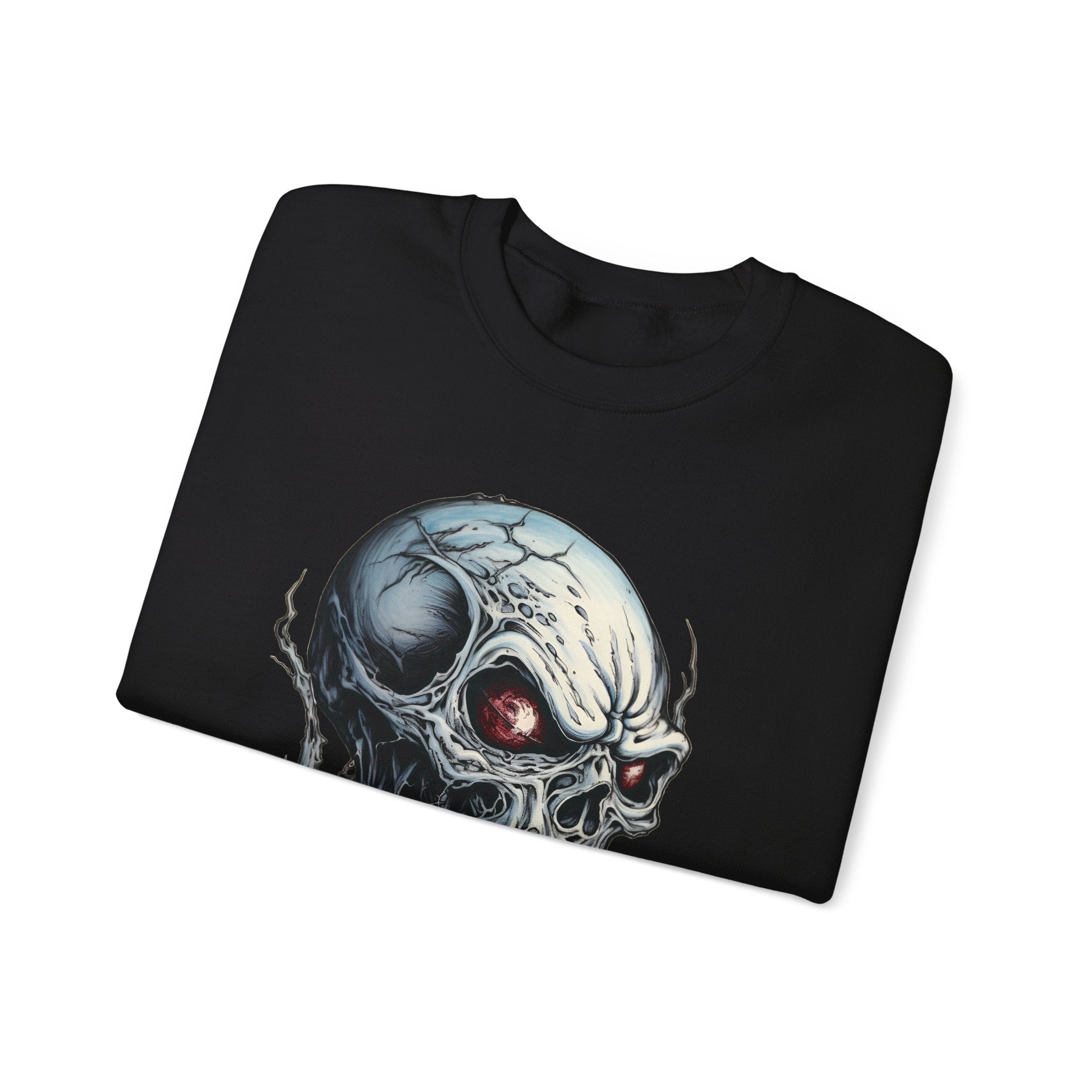Unisex Heavy Blend Haunted Skull Crewneck Sweatshirt