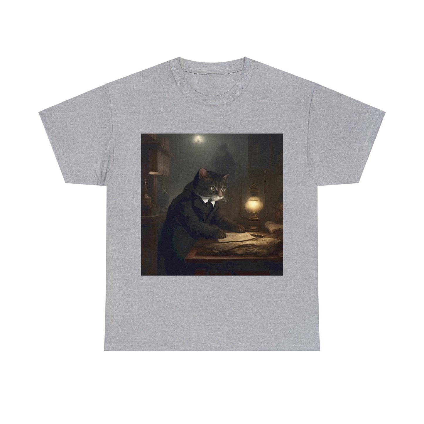 Pawsome Detective Cats 🕵️‍♂️🐱 in Old London - T-Shirt