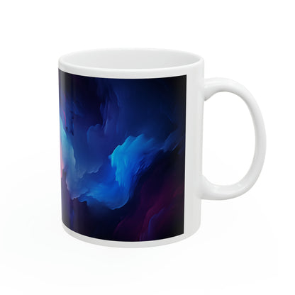 Special Blue Violet And Pink Ceramic Mug