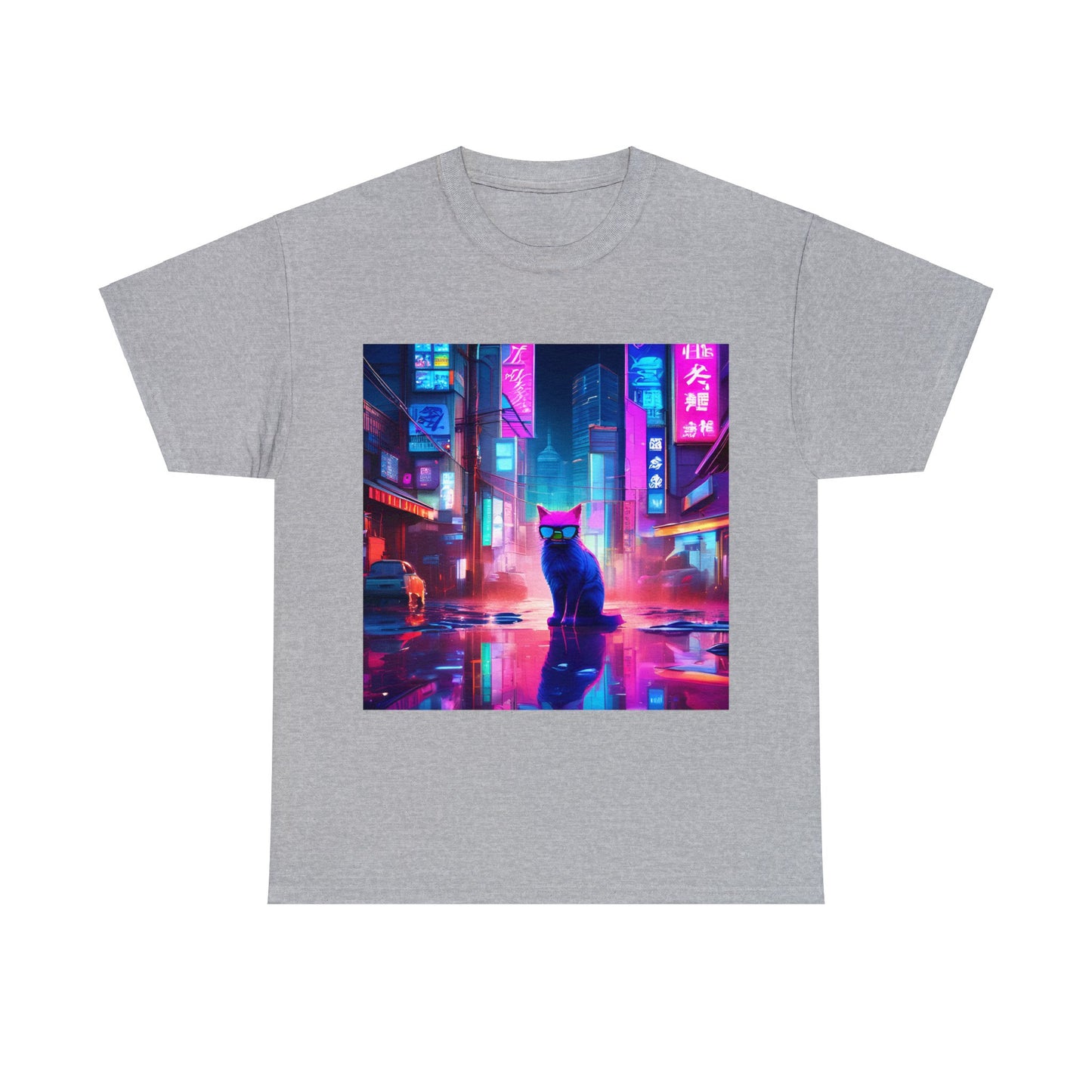 Neon Cats 80s Tokyo Redux😺 T-Shirt