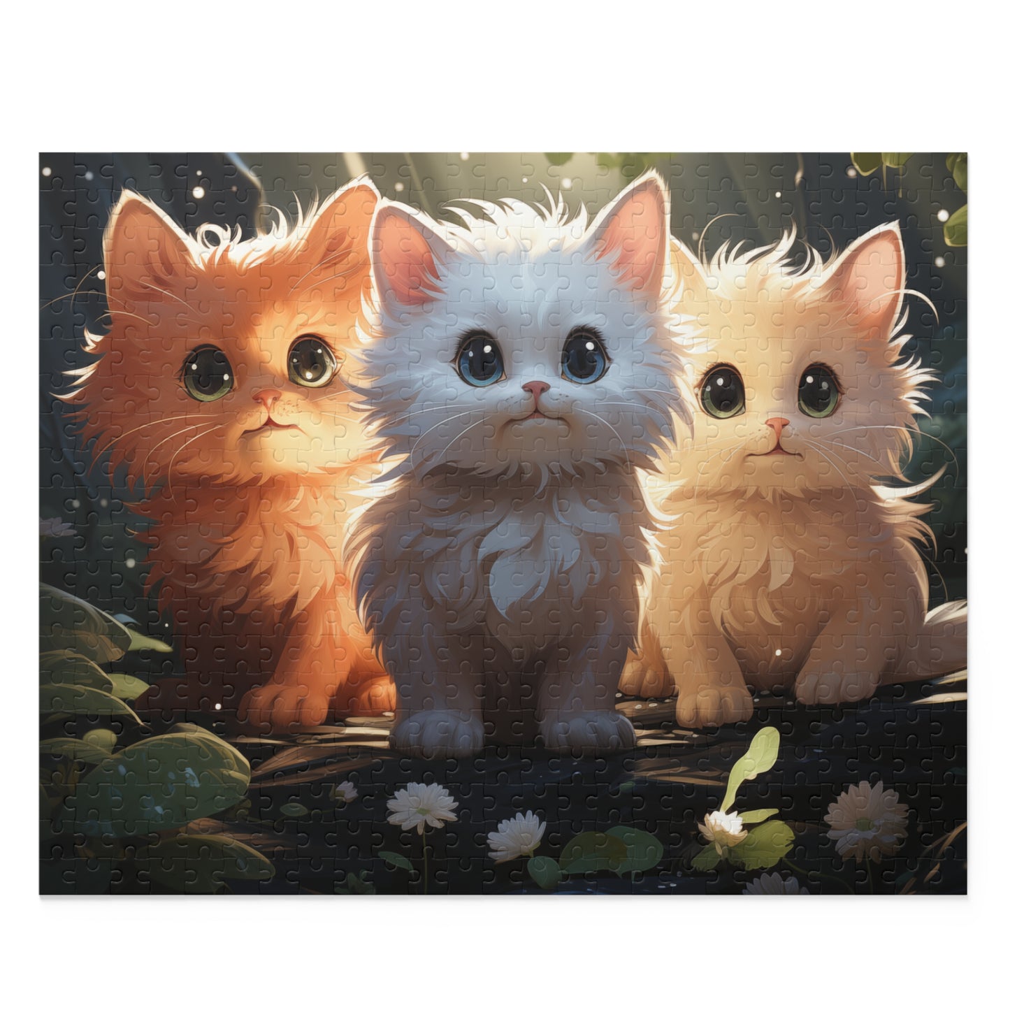 3 Cute Kitties Puzzle (120, 252, 500-Piece)