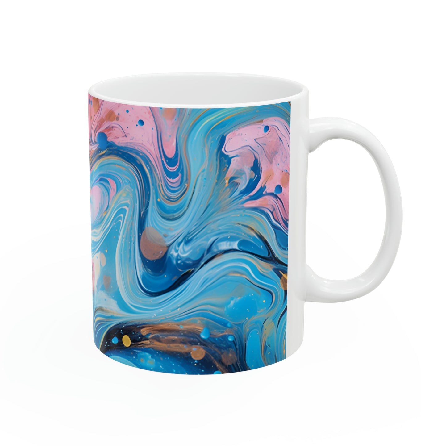 Special Pink & Blue Ceramic Mug