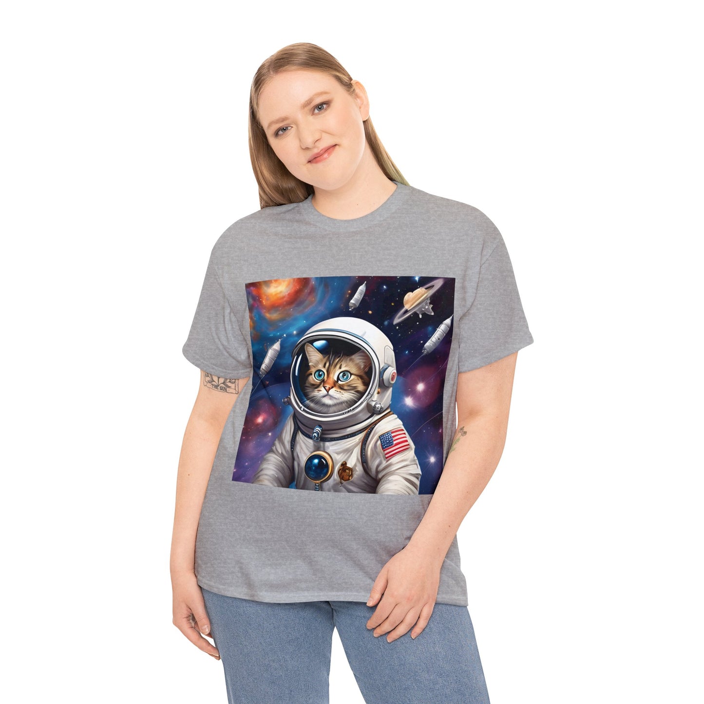 🚀 Cartoon Cats in Space 🌌 T-Shirt