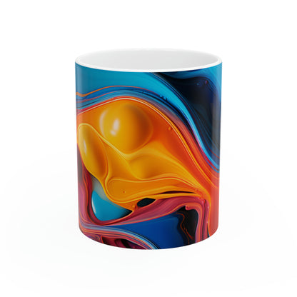 Color Waves Ceramic Mug