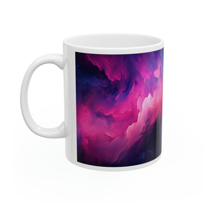 Special Blue Violet And Pink Ceramic Mug