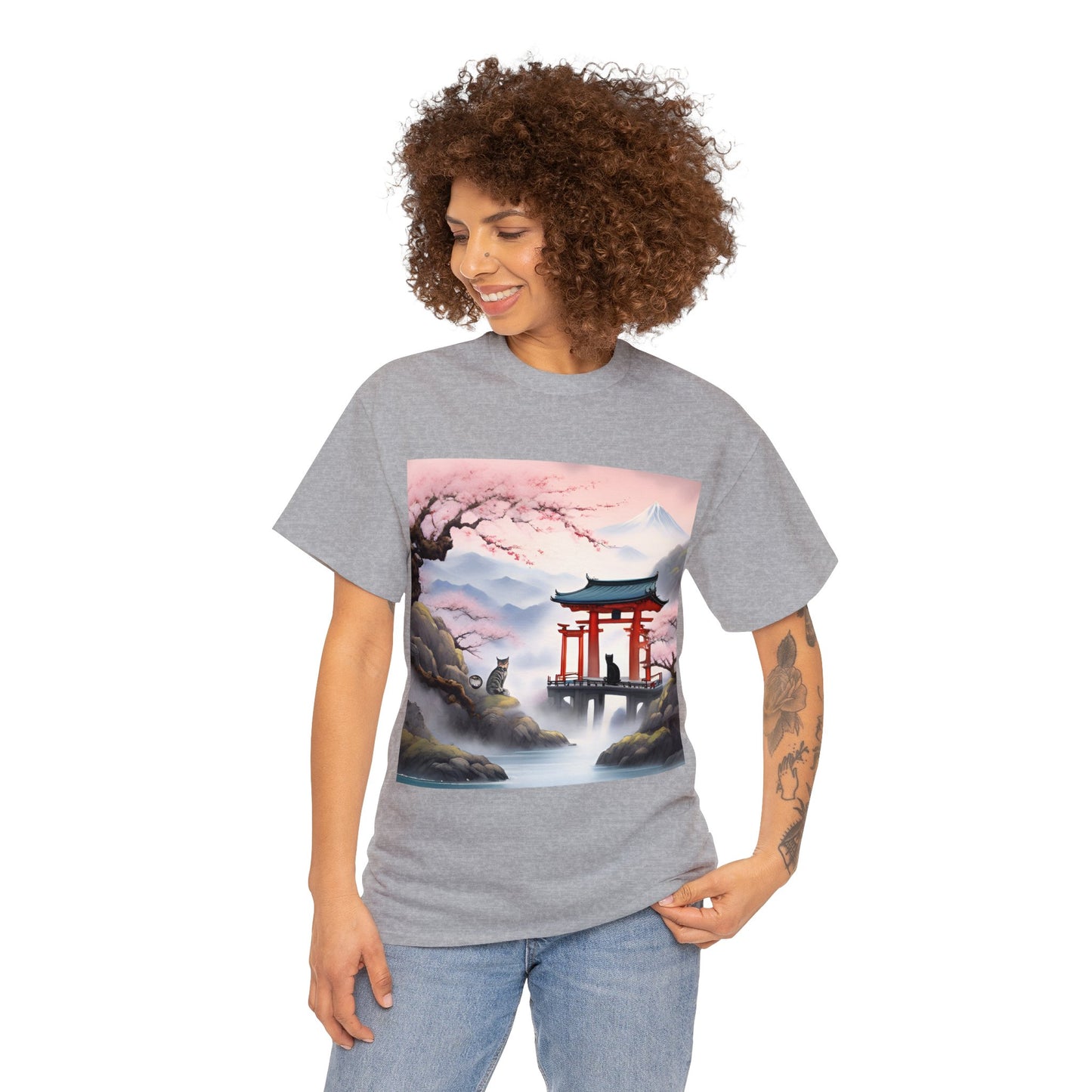 Find Peace: Zen Cat Monastery T-Shirt 😺