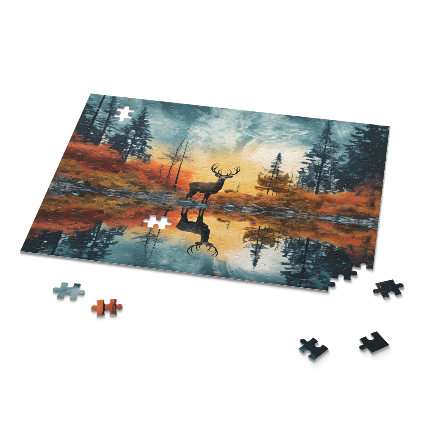 Deer in Fantasy World Puzzle (120, 252, 500-Piece)