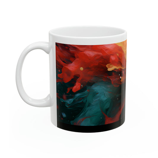 Colored Ceramic Mug, 11oz