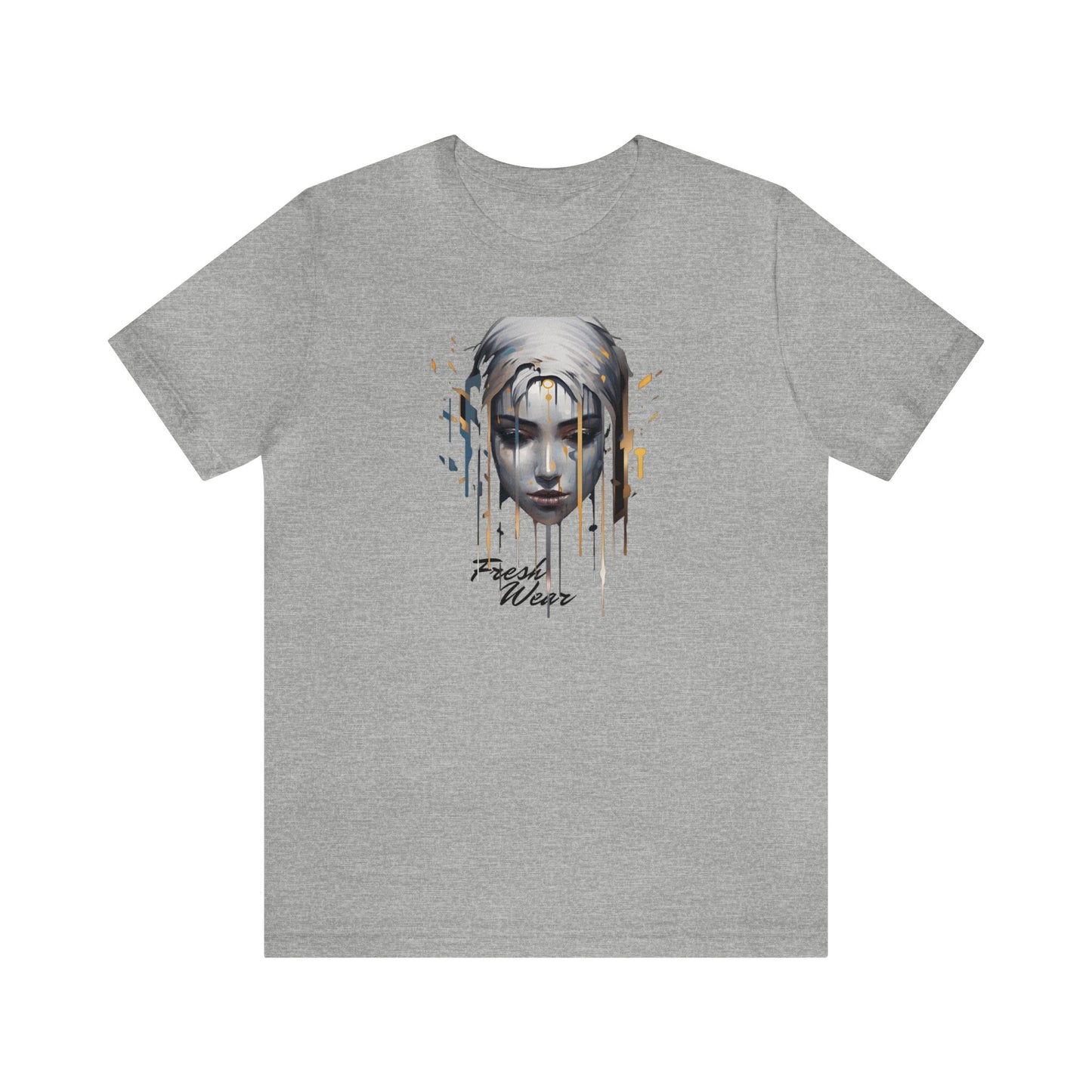 Painted Woman Portrait Short Sleeve Tee