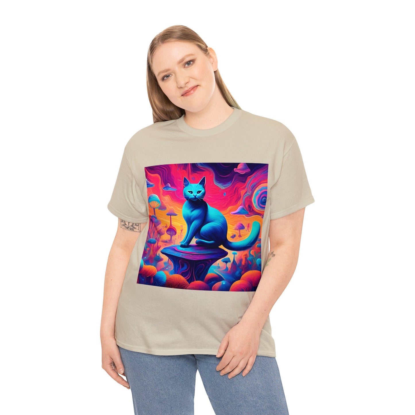 Dreamy Abstract Cat Art 😺 T-Shirt