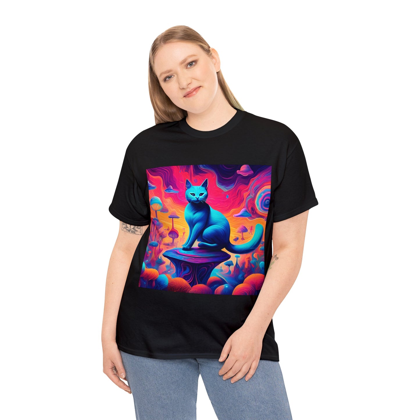 Dreamy Abstract Cat Art 😺 T-Shirt