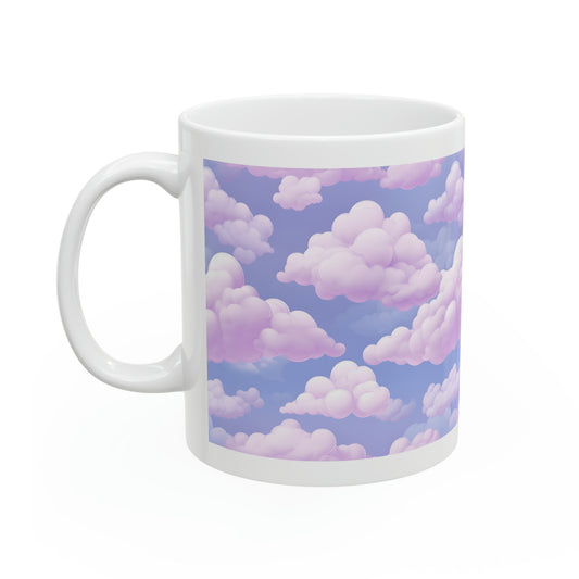 Pink Clouds Ceramic Mug, 11oz