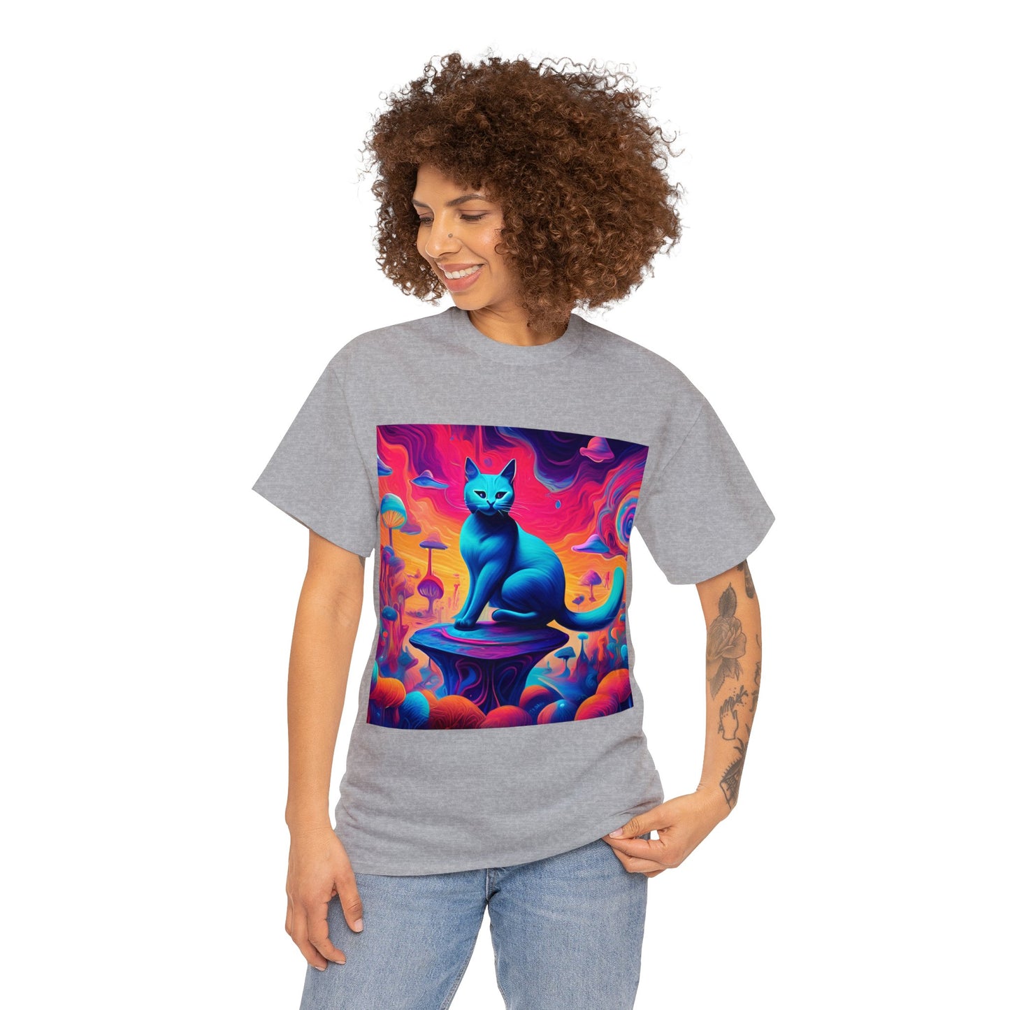 Dreamy Abstract Cat Art 😺 T-Shirt