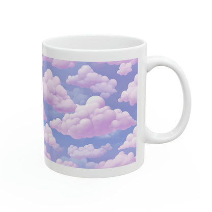 Pink Clouds Ceramic Mug, 11oz