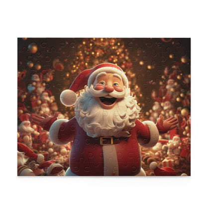 Cute Animated Santa Puzzle (120, 252, 500-Piece)