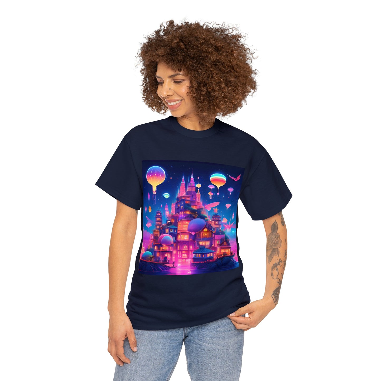 Sky City Cats: Fly High 😺 T-Shirt