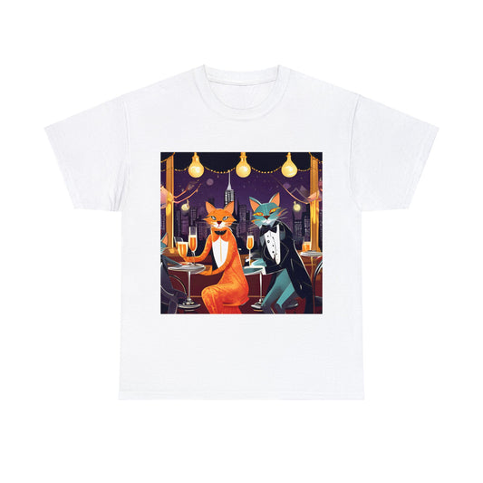 Roaring 20s Jazz Cat Party😺 T-Shirt