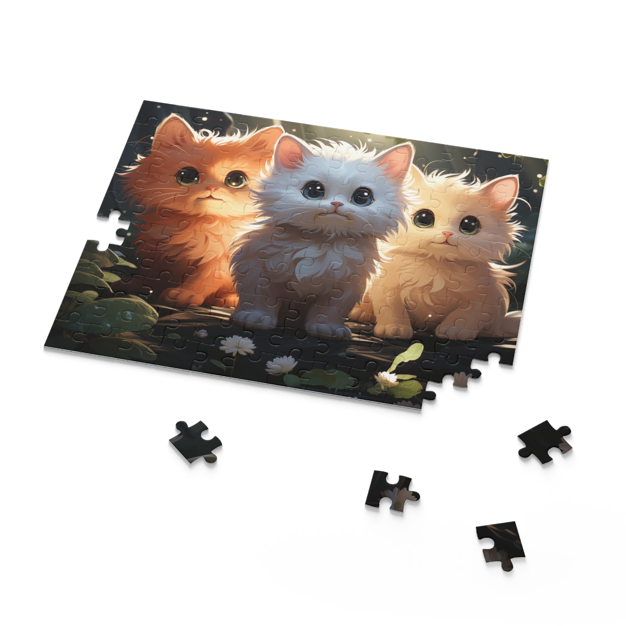 3 Cute Kitties Puzzle (120, 252, 500-Piece)