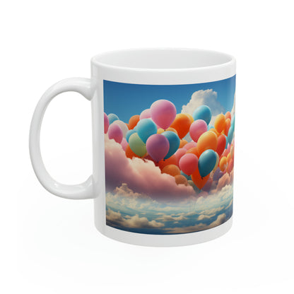 Sky Full of Balloons Ceramic Mug