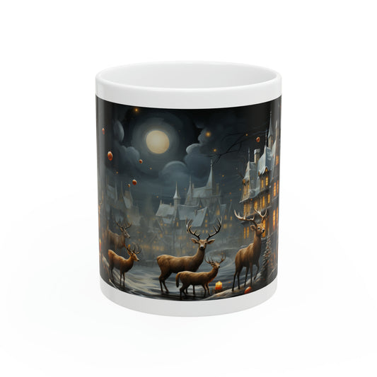 Christmas Theme Town Ceramic Mug