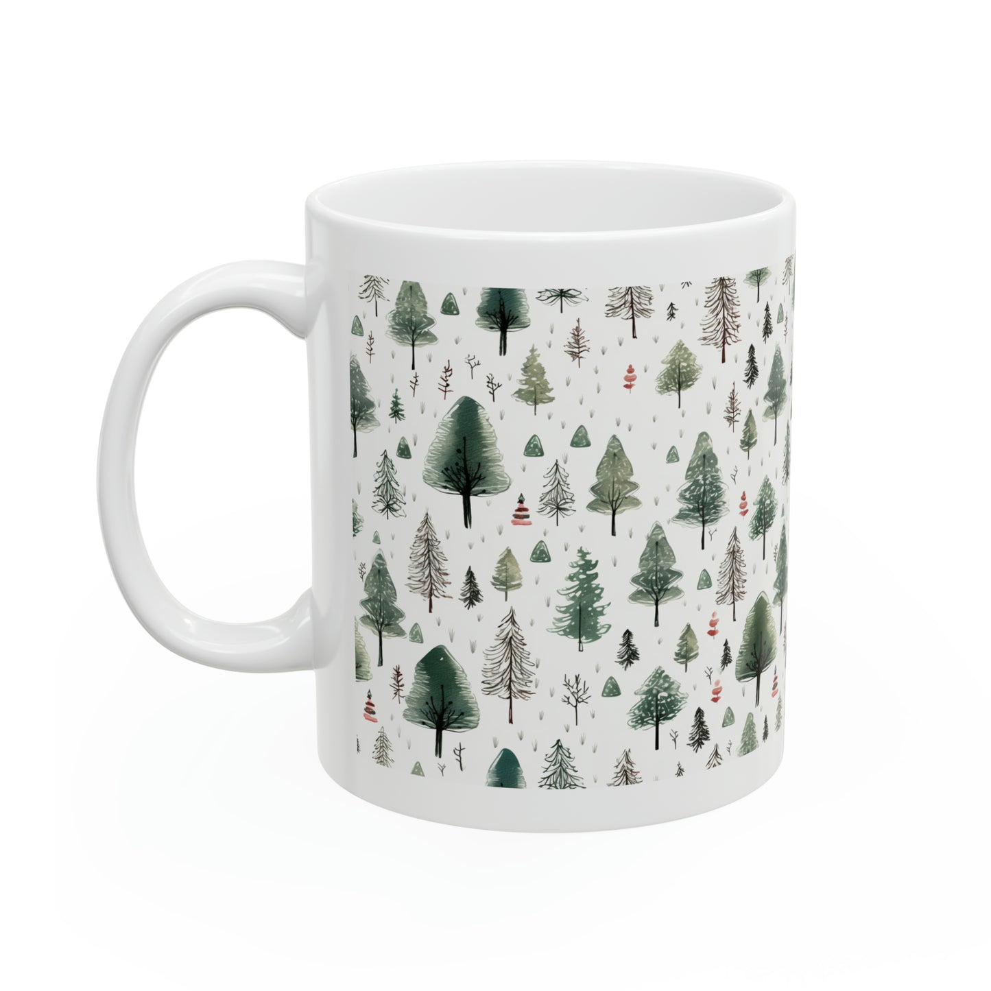 Cute Christmas Trees Ceramic Mug