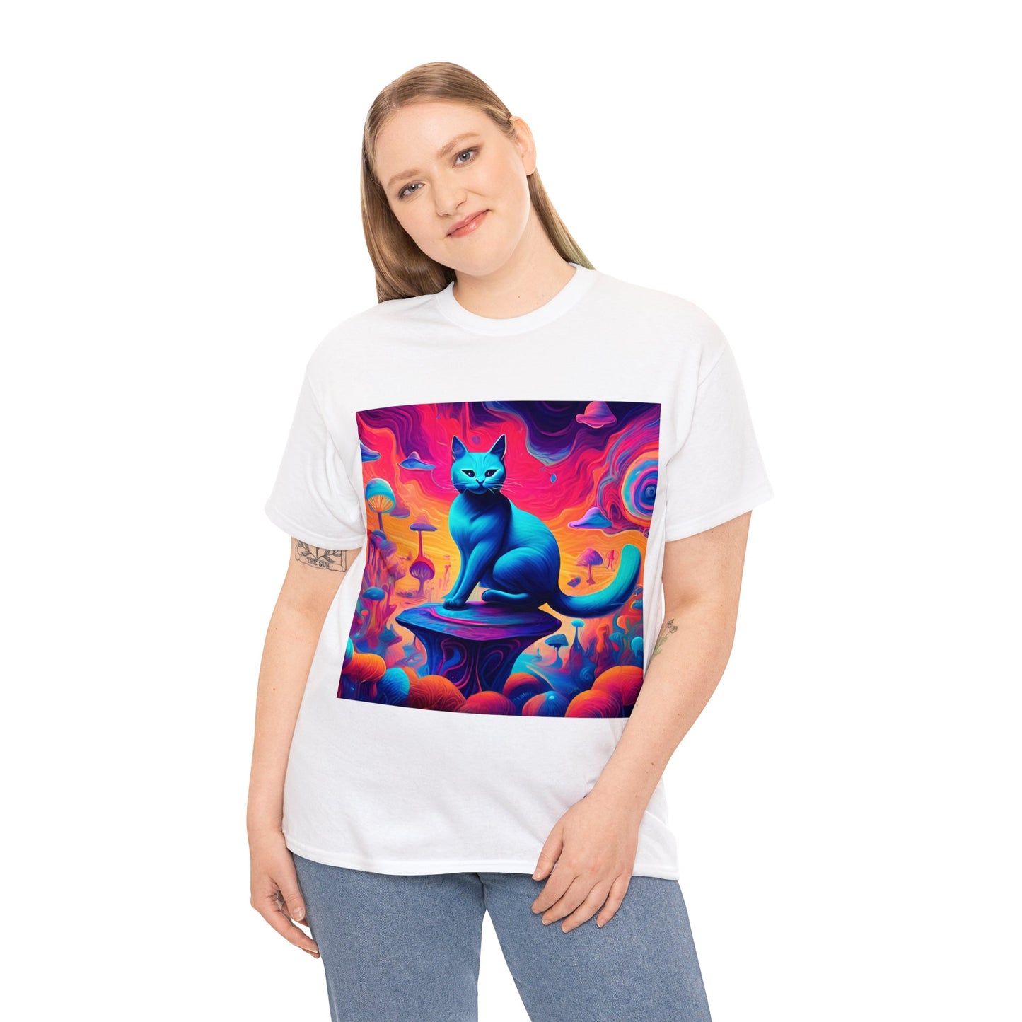 Dreamy Abstract Cat Art 😺 T-Shirt