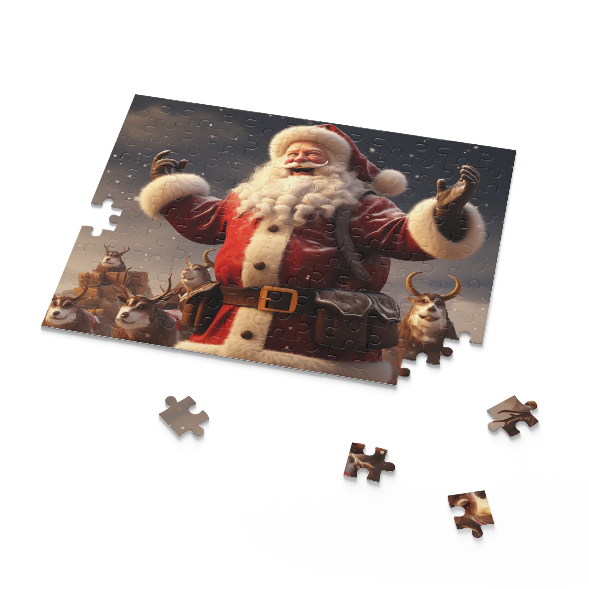 Happy Santa Puzzle (120, 252, 500-Piece)