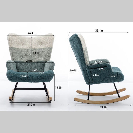 Modern Patchwork Upholstry Chair