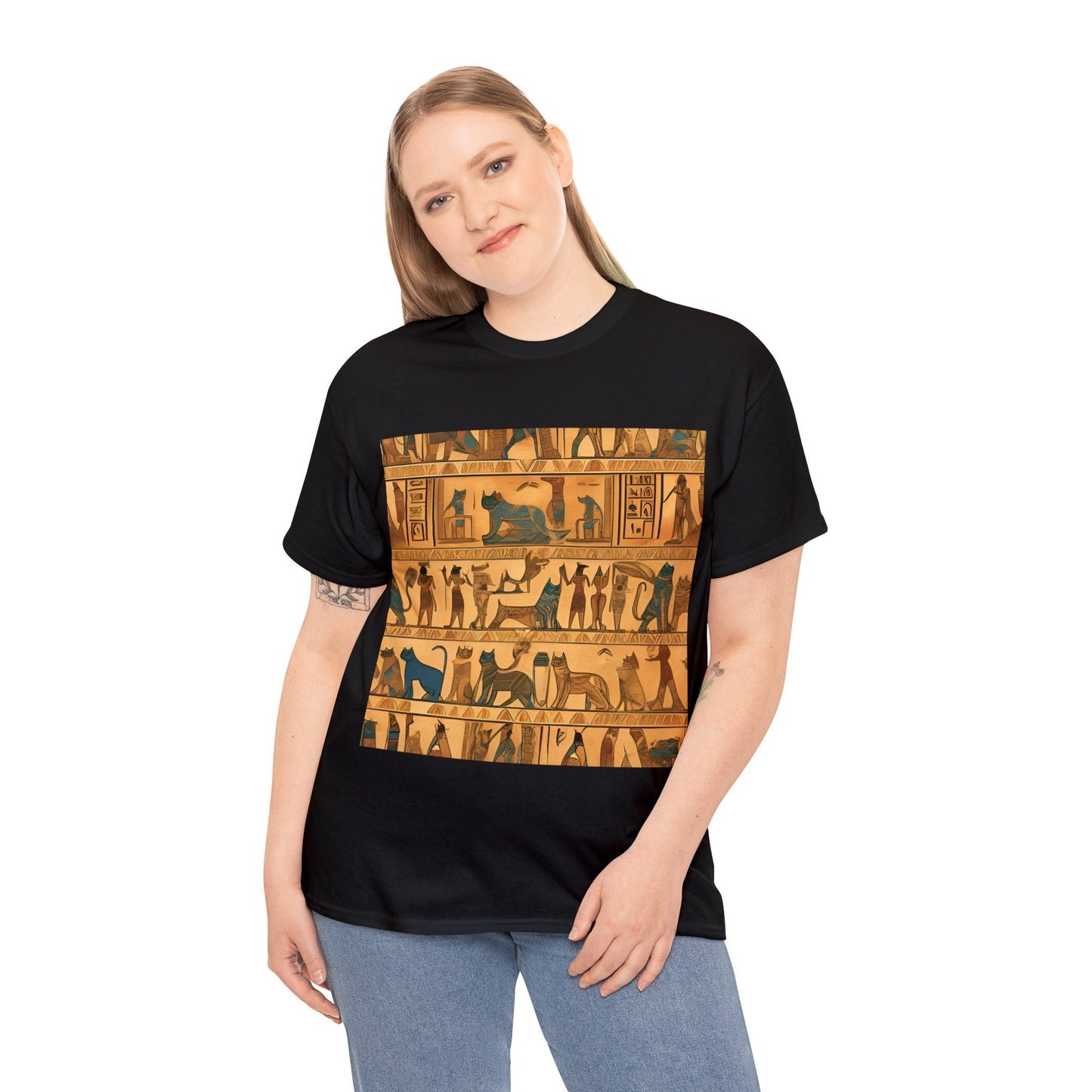 Pyramid-Exploring Kitty Adventure T-Shirt 😺