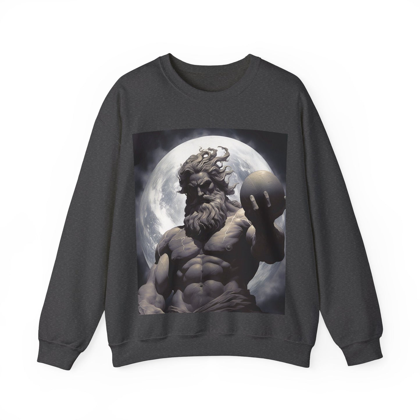 Unisex Heavy Blend Atlas The Greek God Crewneck Sweatshirt