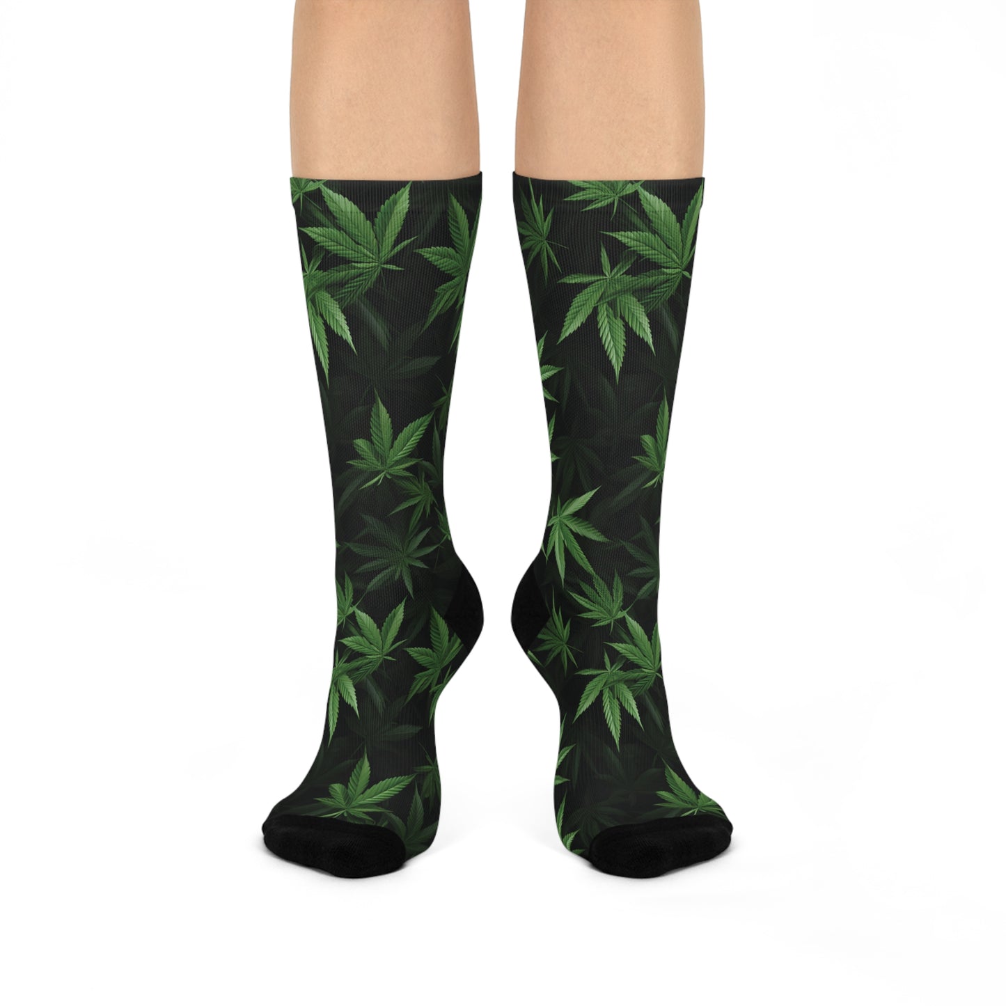 Weed Cushioned Crew Socks