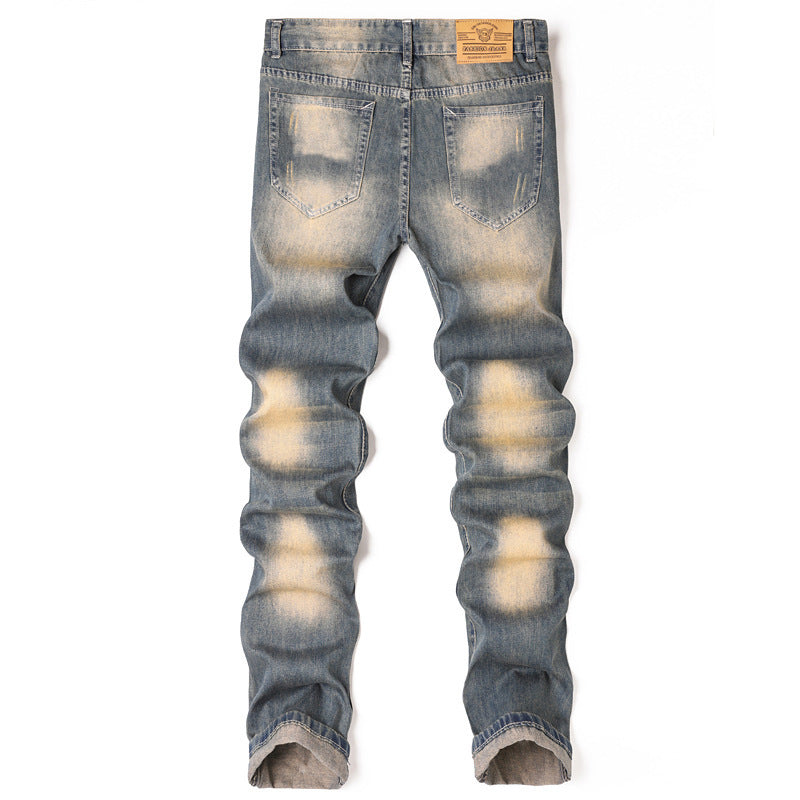 Men's Ripped Jeans Old Style
