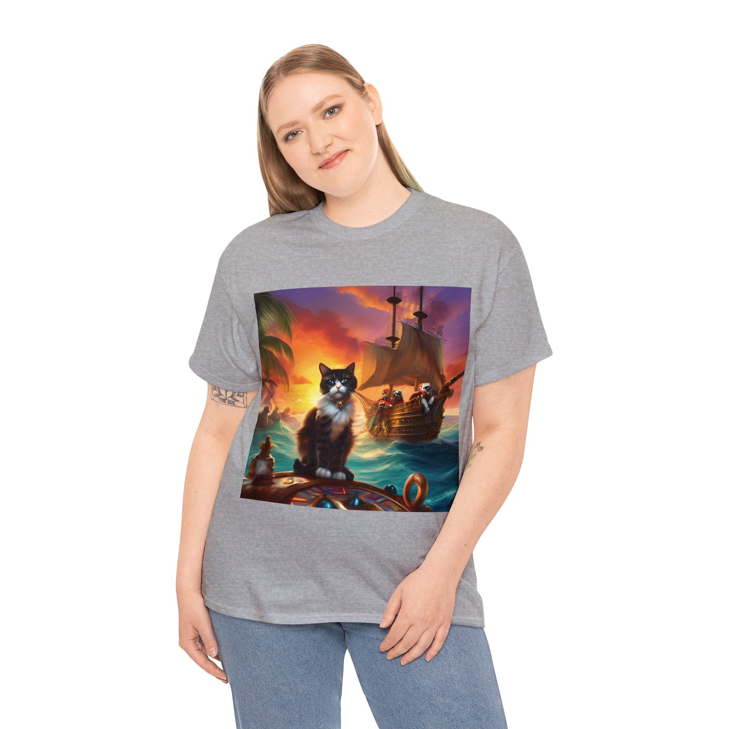 Purr-fectly Arrr-dorable Pirate Cats 🏴‍☠️ T-Shirt