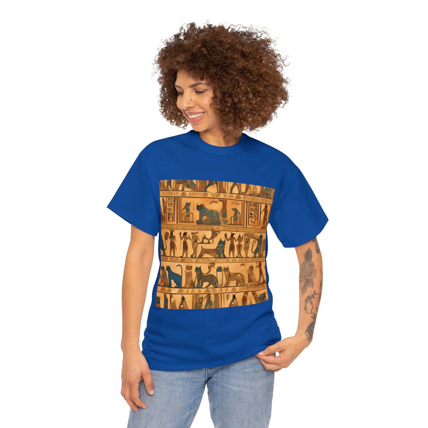 Pyramid-Exploring Kitty Adventure T-Shirt 😺