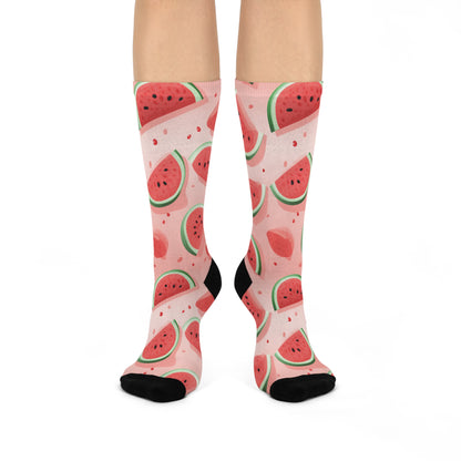 Watermelon Cushioned Crew Socks