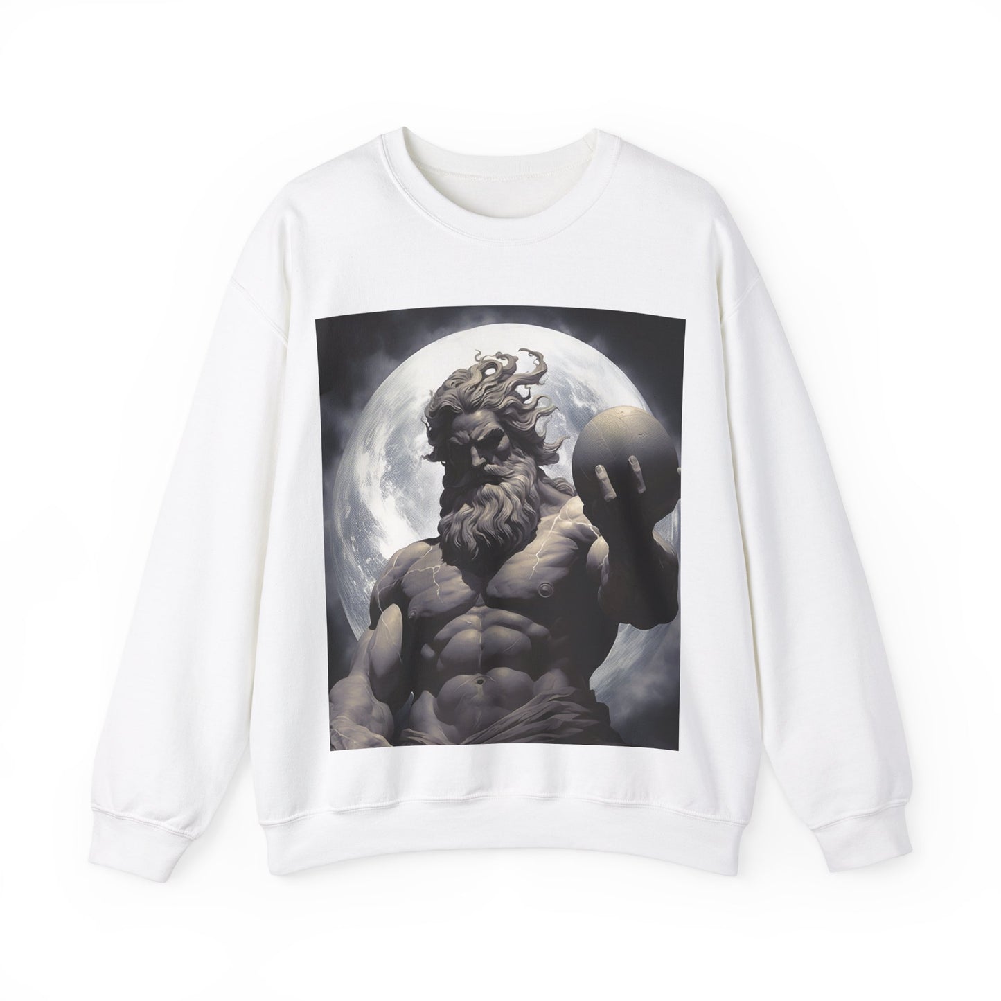 Unisex Heavy Blend Atlas The Greek God Crewneck Sweatshirt