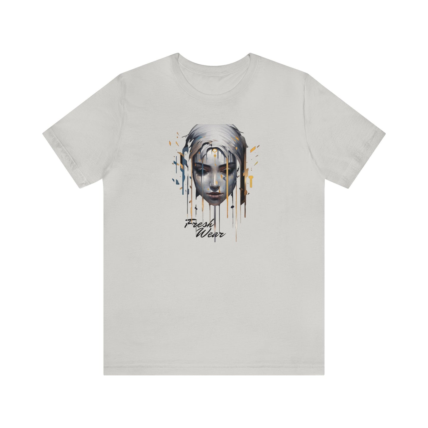 Painted Woman Portrait Short Sleeve Tee