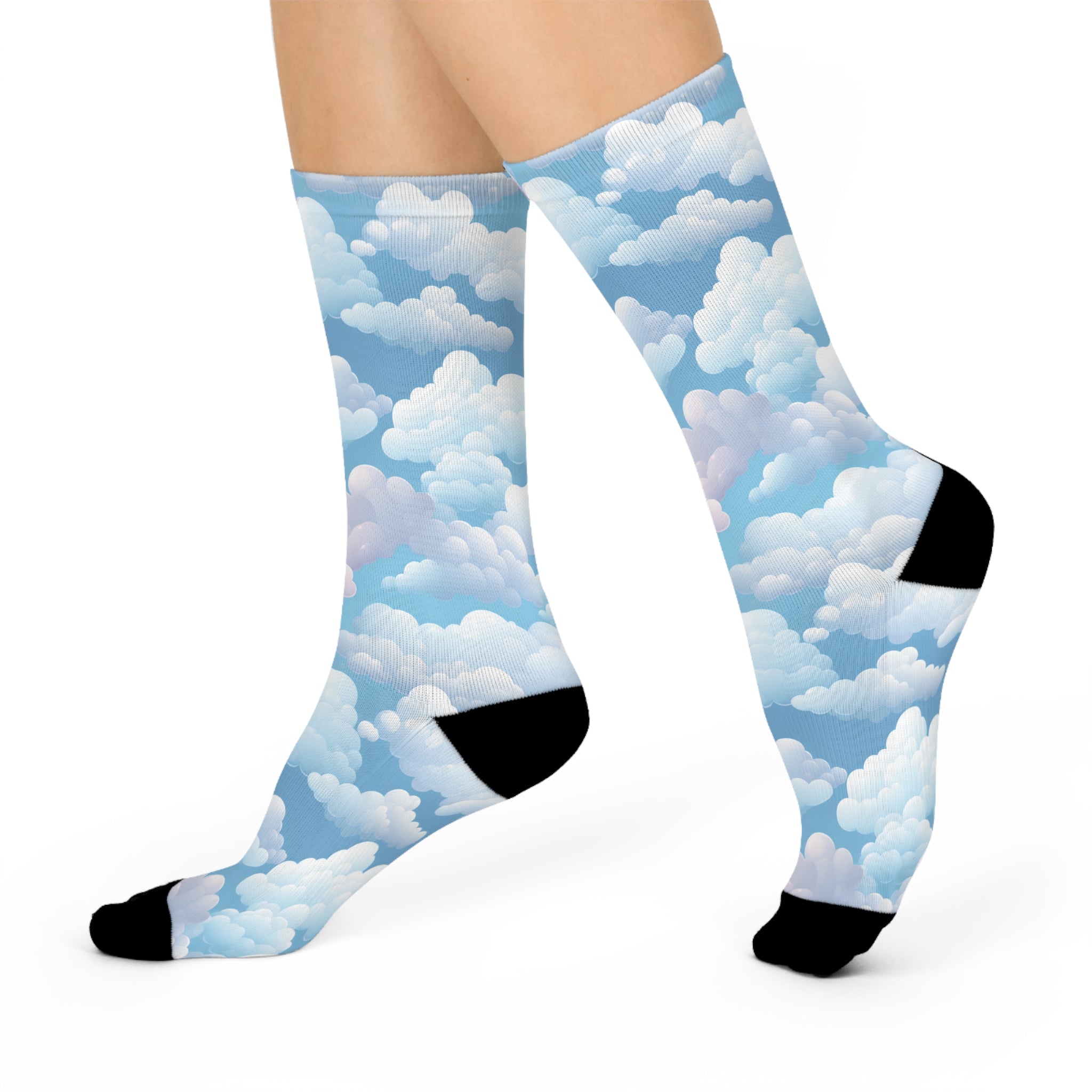 Cloudy Day Cushioned Crew Socks