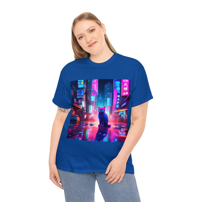 Neon Cats 80s Tokyo Redux😺 T-Shirt